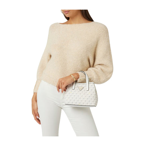 Guess Borsa a mano Borsa Donna mini G Wave stampata Panna P25 - GUESSHWJT934475 - STL - UNI - Francavilla Moda